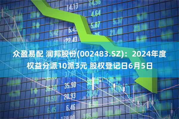 众盈易配 润邦股份(002483.SZ)：2024年度权益分派10派3元 股权登记日6月5日